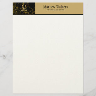 Schwarzkopf Goldmarmor Filzpapier Briefpapier