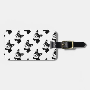 Schwarzköpfiger Tricolor WaliserCorgi Gepäckanhänger