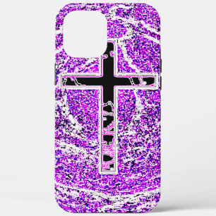 SCHWARZKREUZ MIT LILA HINTERGRUND Case-Mate iPhone HÜLLE