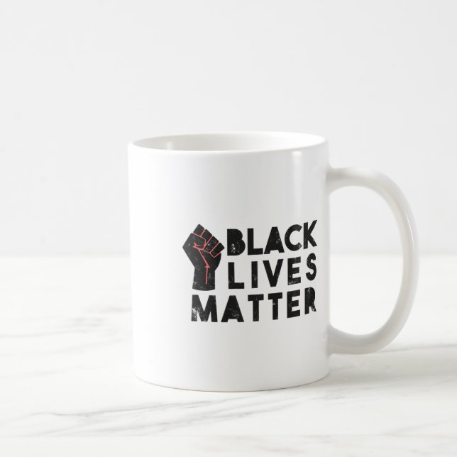 Schwarzleben Problem Protest politischen Power Fau Kaffeetasse (Rechts)
