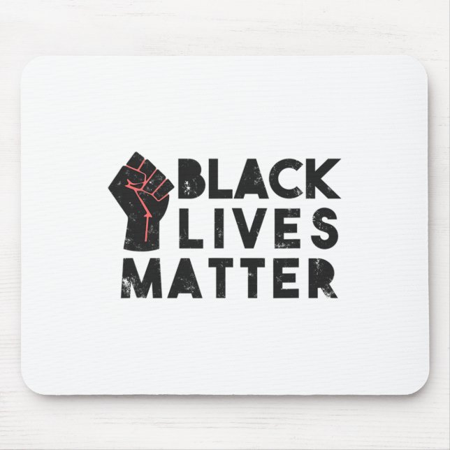 Schwarzleben Problem Protest politischen Power Fau Mousepad (Vorne)