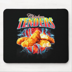 Schwarzmarkt-Rap Lustige Chicken Tenders Vintage 9 Mousepad
