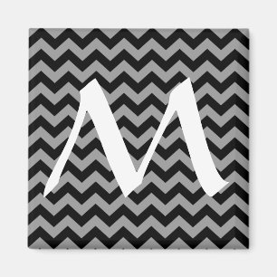 Schwarzmarokkanische Moods Chevrons Magnet