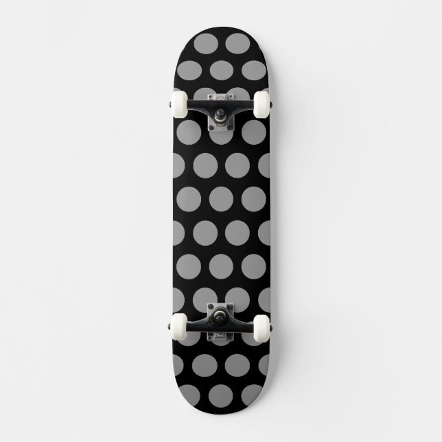 Schwarzmarokkanische Punkte Skateboard (Vorderseite)
