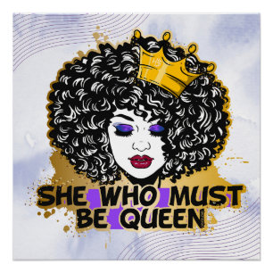 Schwarzmeerkamerin Melanin Sista Queen Poster