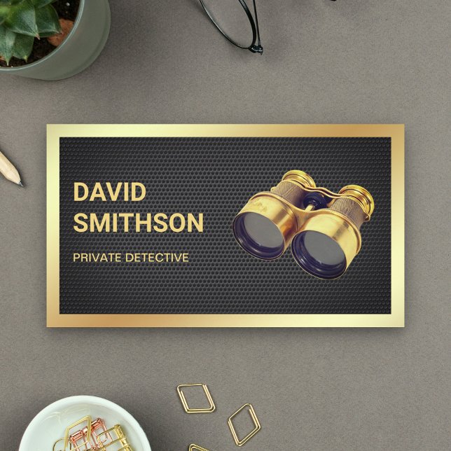 Schwarzmesh-Privatdetektor Visitenkarte (Von Creator hochgeladen)