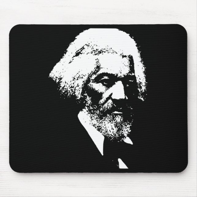 Schwarzmonat-Historie Frederick Dougl Silhouette T Mousepad (Vorne)
