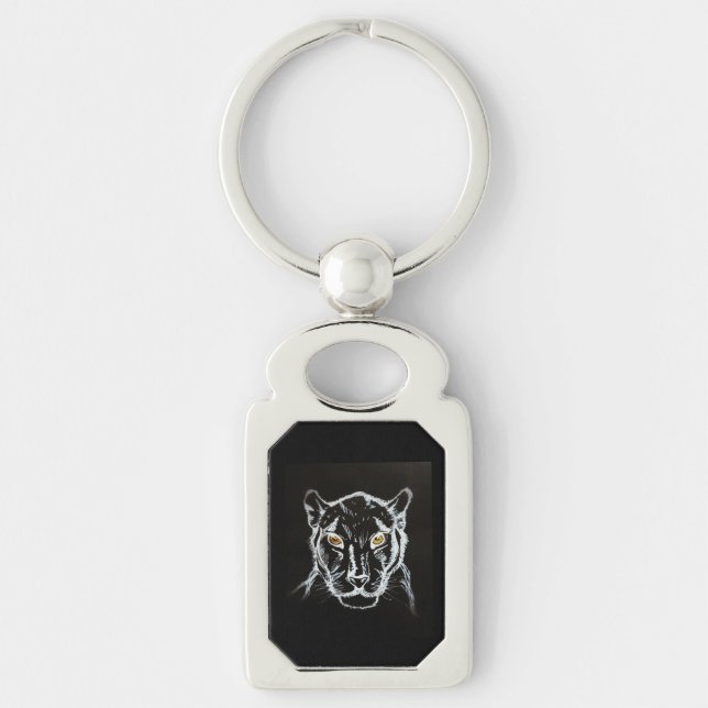 SCHWARZPANTHER ART NECKLACE SCHLÜSSELANHÄNGER (Vorderseite)