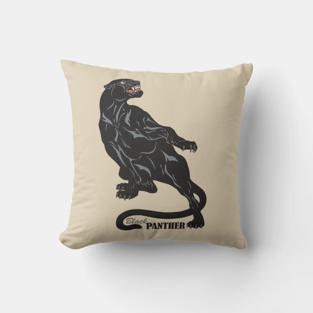 Schwarzpanther Kissen (Vorderseite)