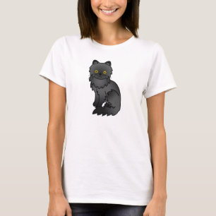 Schwarzpersische Katze T-Shirt
