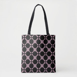 Schwarzpolka-Punkt-Karo-Mode Tasche