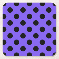 Schwarzpolka-Punkte auf Perwinkle