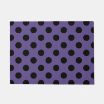 Schwarzpolka-Punkte auf Ultraviolett