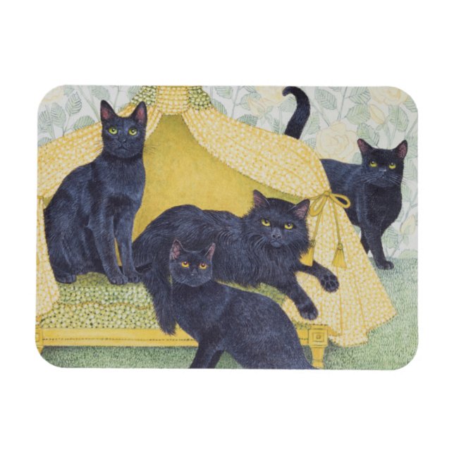 Schwarzsamt Magnet (Horizontal)