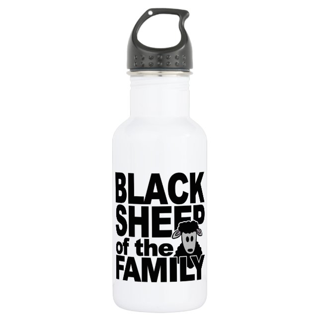 Schwarzschaf-Brauch Edelstahlflasche (Vorderseite)