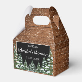 Schwarzschneewald und Waldkiefer Brautparty Geschenkschachtel