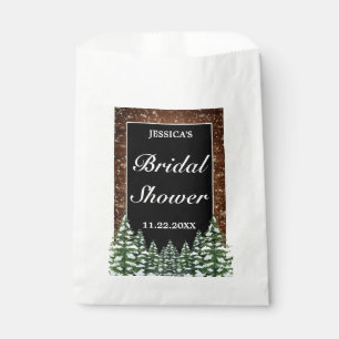 Schwarzschneewald und Waldkiefer Brautparty Geschenktütchen