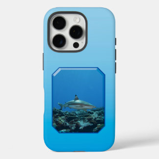 Schwarzspitzen-Riffhai am Korallenriff der Insel Y iPhone 16 Pro Hülle