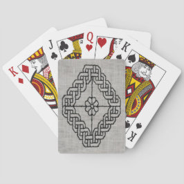 Schwarzstichstickerei-Spielkarten Spielkarten