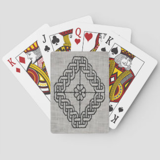 Schwarzstichstickerei-Spielkarten Spielkarten