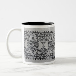 Schwarzstichstickerei Zweifarben-Tasse Zweifarbige Tasse