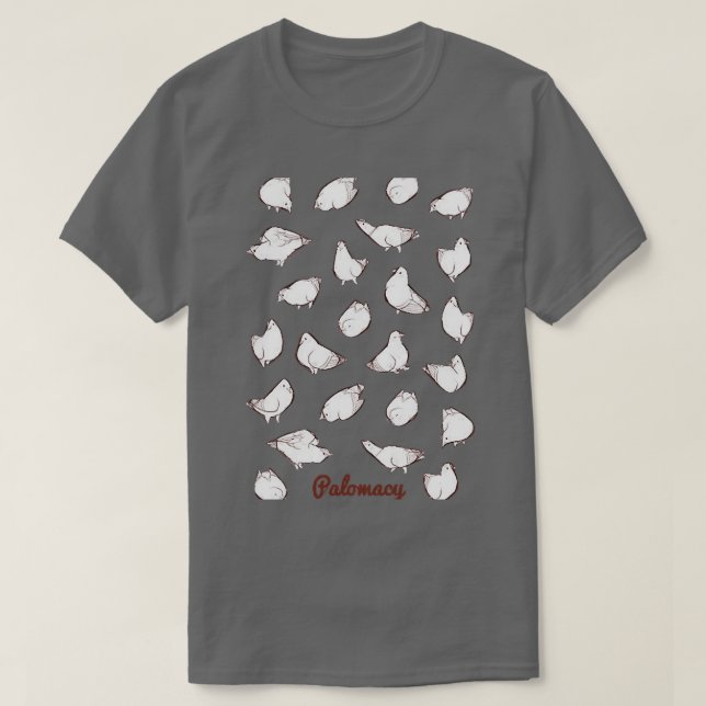 Schwarztauben weiß T-Shirt (Design vorne)
