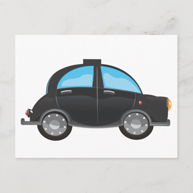 Schwarztaxi Postkarte (Vorderseite)