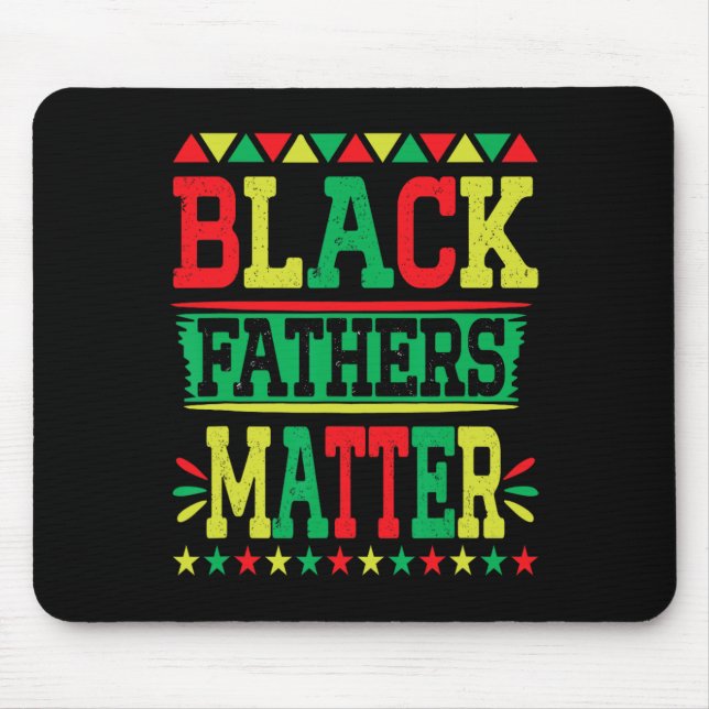 Schwarzvater-Vater-Pride-Väter Mousepad (Vorne)