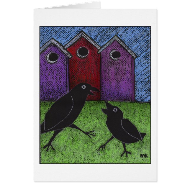 Schwarzvögel spielen (Vorne)