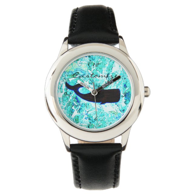 Schwarzwal-Blau-Thunder_Cove Armbanduhr (Vorderseite)