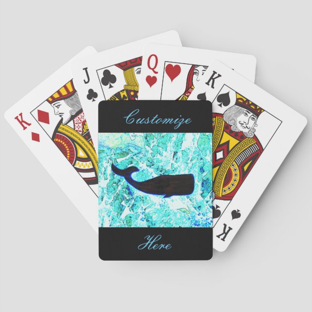 Schwarzwal-Blau-Thunder_Cove Spielkarten (Rückseite)