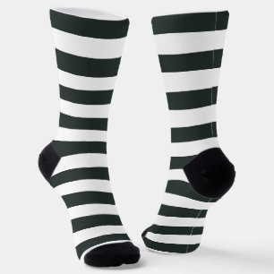 Schwarzwald - Grüne und weiße Streifen Socken
