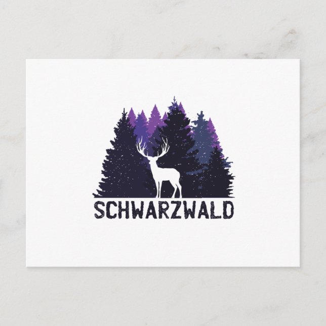 Schwarzwald Postkarte (Vorderseite)