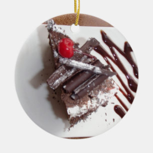 Schwarzwaldkuchen Keramikornament