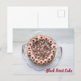 Schwarzwaldkuchen zum Tortenbacken Postkarte