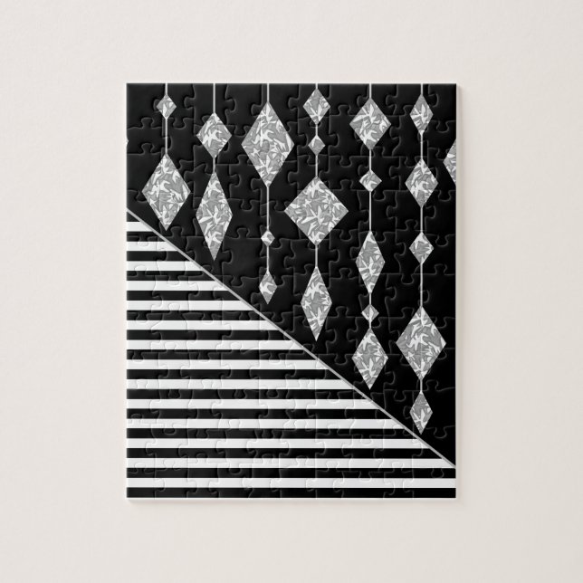 Schwarzweiß, abstrakt, geometrisch, einfach, Scan (Vertikal)