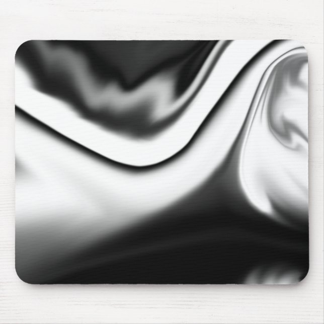 Schwarzweiß abstrakt mousepad (Vorne)