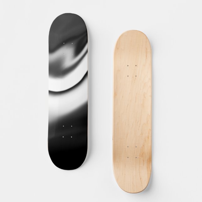 Schwarzweiß abstrakt skateboard (Vorderseite)