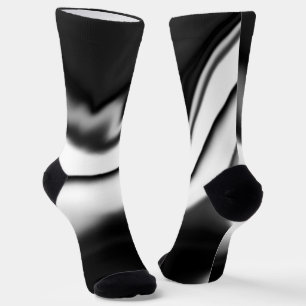 Schwarzweiß abstrakt socken