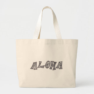 Schwarzweiss-Aloha Tasche