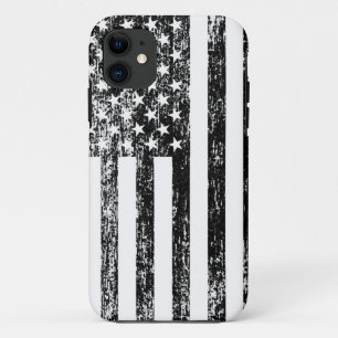 Schwarzweiss-amerikanische Flagge iPhone Kasten Case-Mate iPhone Hülle