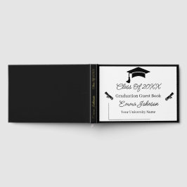 Schwarzweiß anpassbarer Abschluss Gästebuch