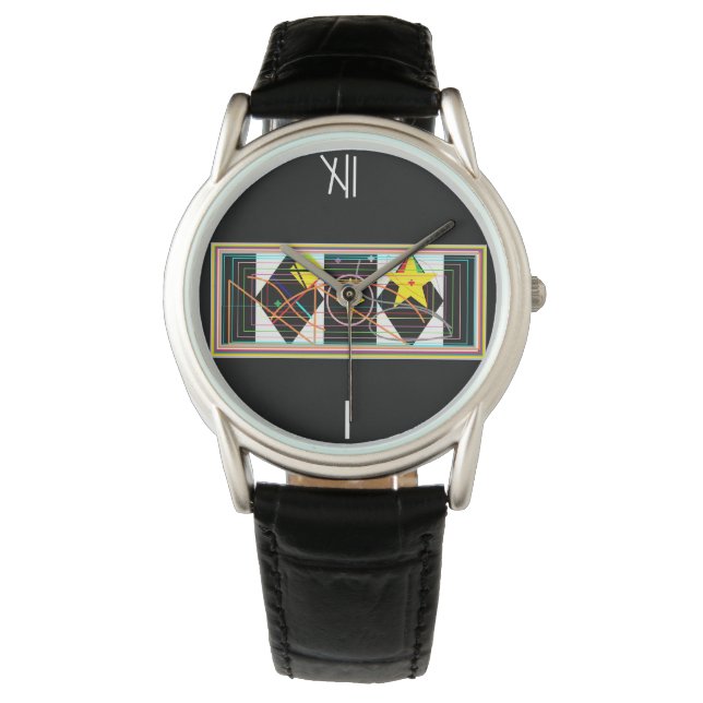 Schwarzweiß Armbanduhr (Vorderseite)