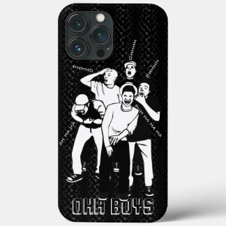 Schwarzweiß auf schwarz LAUGHING OHH BOYS Case-Mate iPhone Hülle