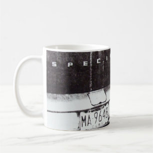 Schwarzweiss-Auto Kaffeetasse