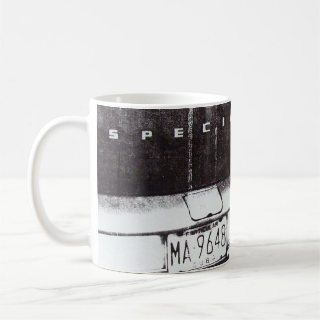 Schwarzweiss-Auto Kaffeetasse (Links)