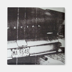 Schwarzweiss-Auto Magnet