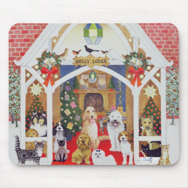 Schwarzweiss-Bärte Mousepad (Vorne)