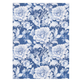 Schwarzweiß/Blau, Wiederholung der Rose Tischdecke
