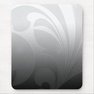 Schwarzweiss blühen Sie Mousepad